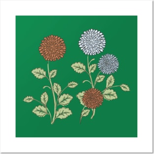 Chrysanthemums Posters and Art